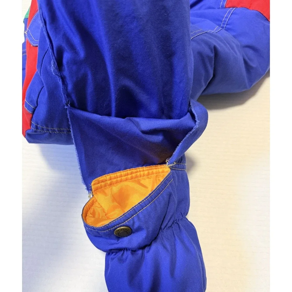 CARTERS - VTG Baby Color‎ Block Red Blue Green Snowsuit - 12 mo (no size tag)